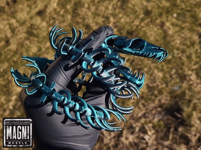 Articulated Snake Skeleton