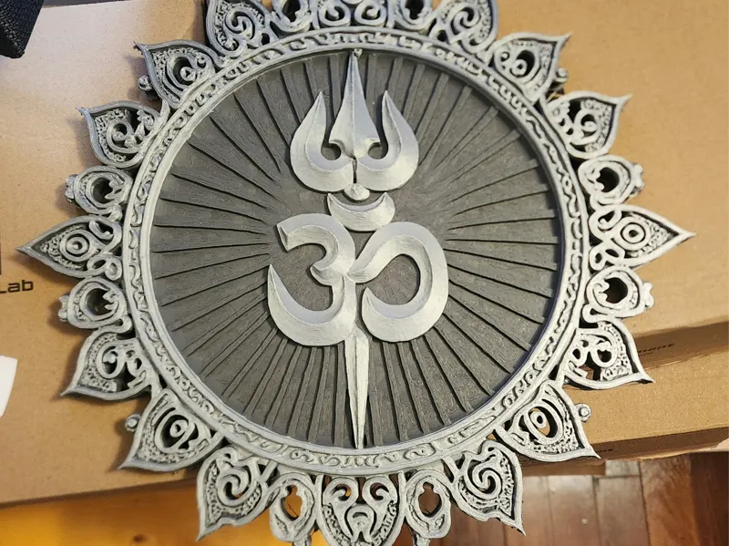 Tibetan Trident Om Wall Art