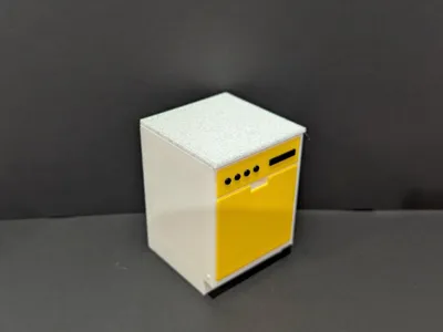Dollhouse 1:12 Dishwasher - Working Doors