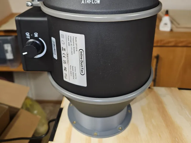 Anschluss Rohrventilator 100mm
