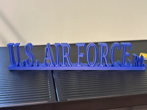 Plaque de bureau service militaire