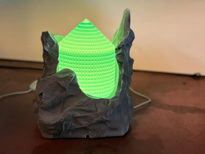 rock lamp