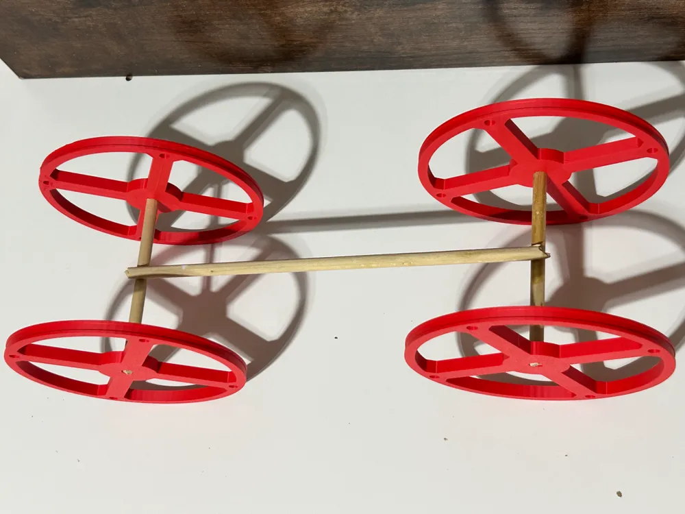 Rubber Band Car Wheels by Karrot_Box MakerWorld
