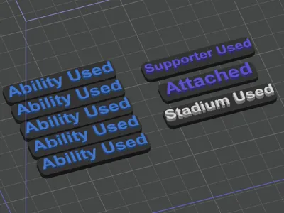 Pokemon - Abbility/Supported/Stadium/Attached tags