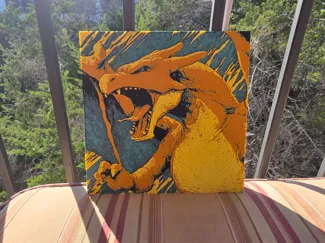 Roaring Charizard HueForge