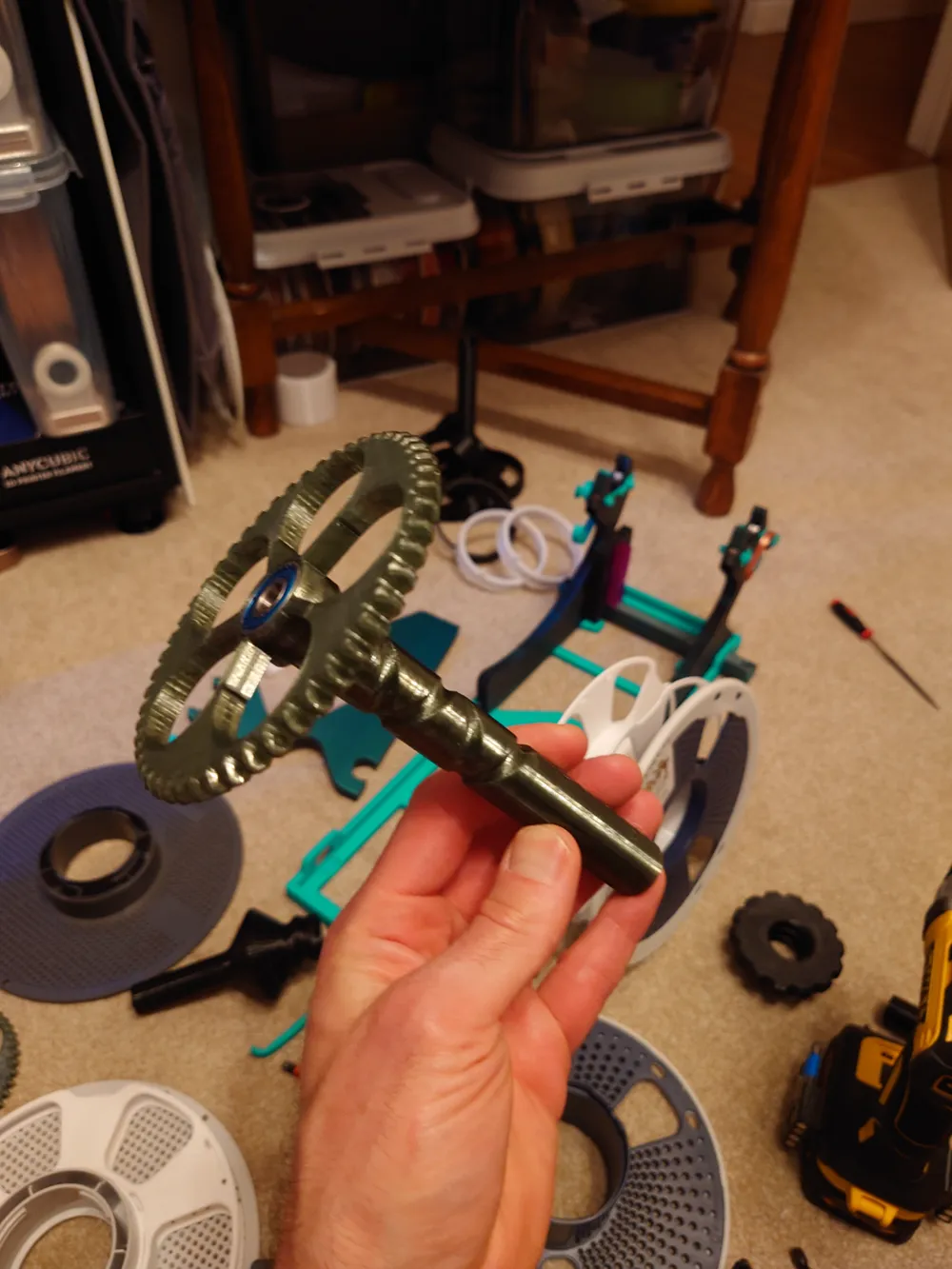 Modular 1/2 spool clip for Pastamatic leadscrew Remixed by Anthony ...