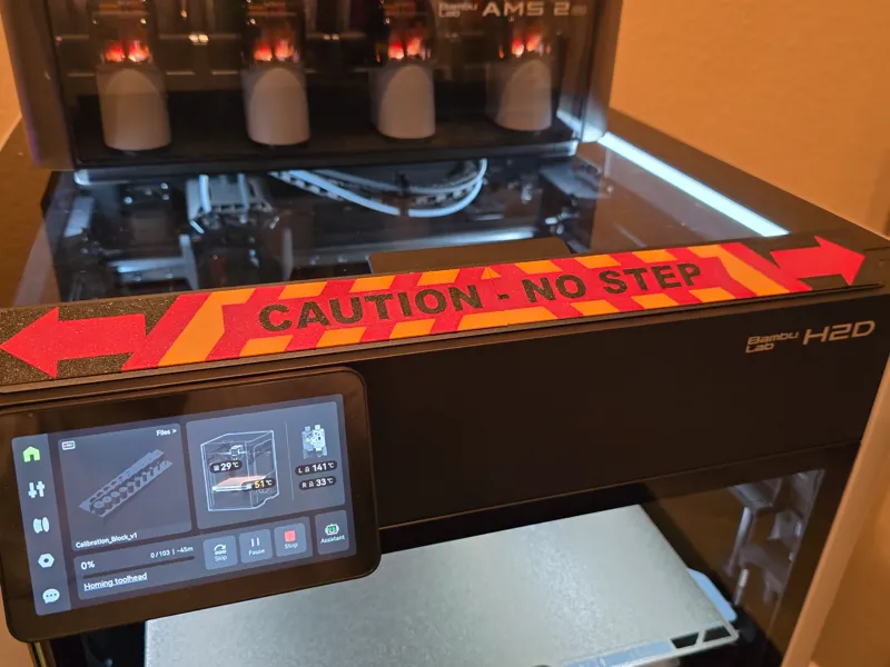 H2D Vent Caution - No Step Sign