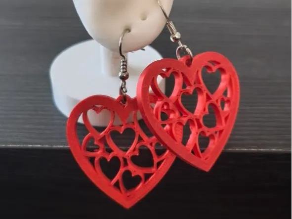pendientes corazones