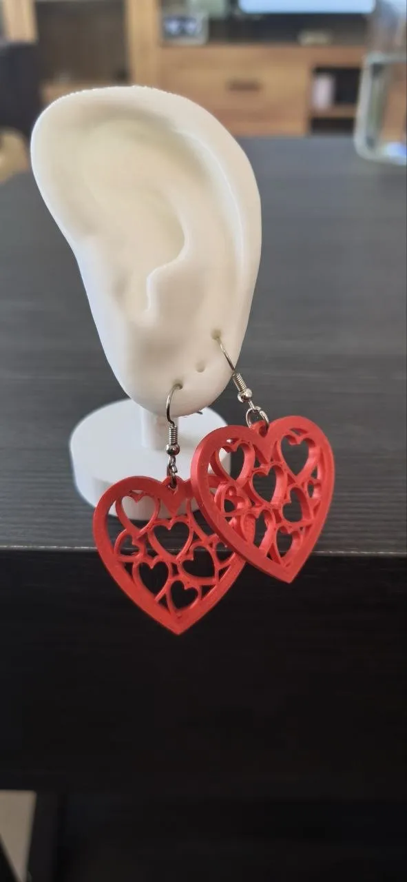 pendientes corazones view 2