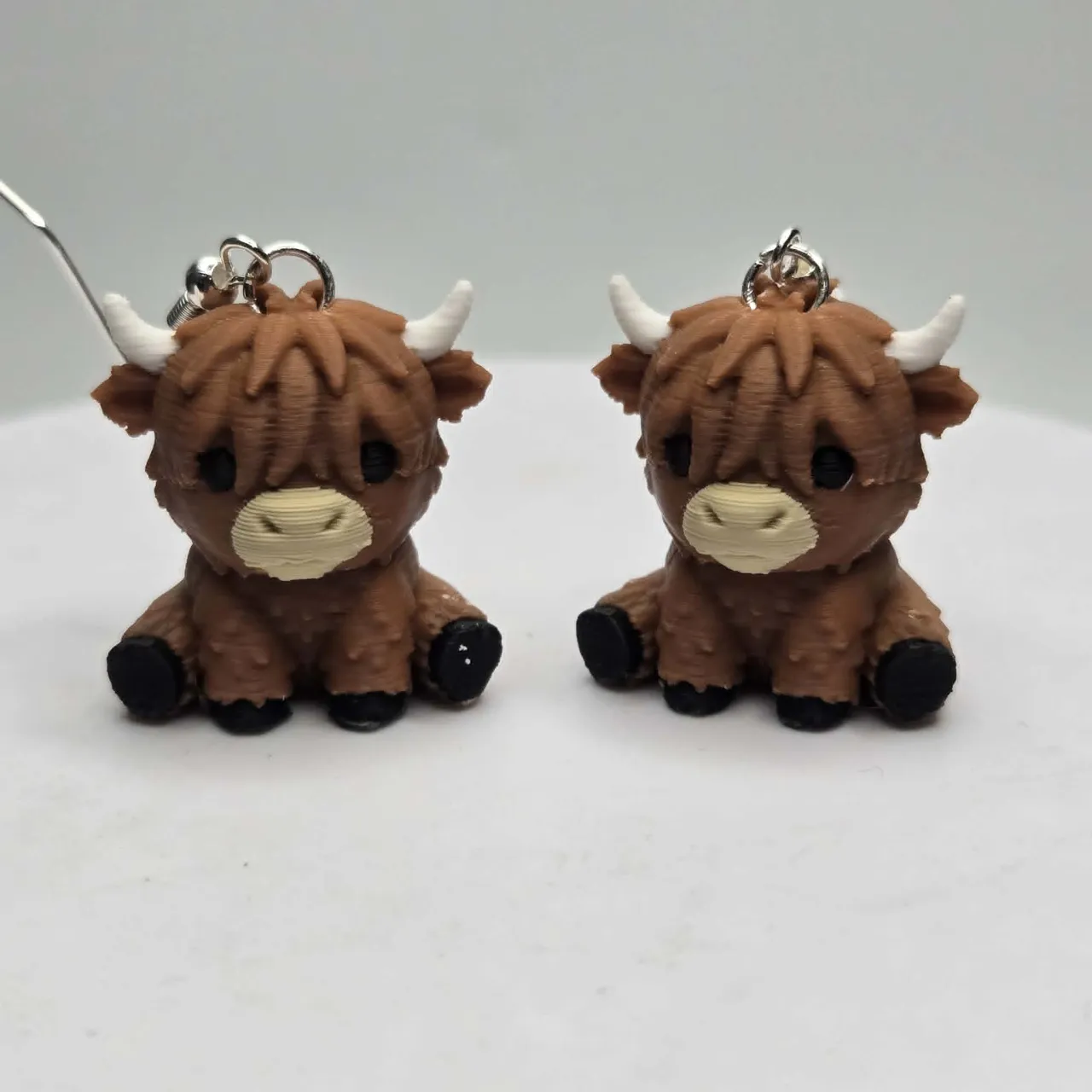 Highland Cow Hanger Earrings view 2
