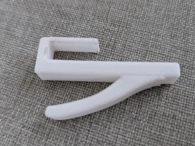 Towel Hook for Glass or Plexiglass 8mm frame