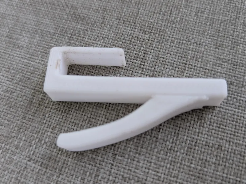 Towel Hook for Glass or Plexiglass 8mm frame