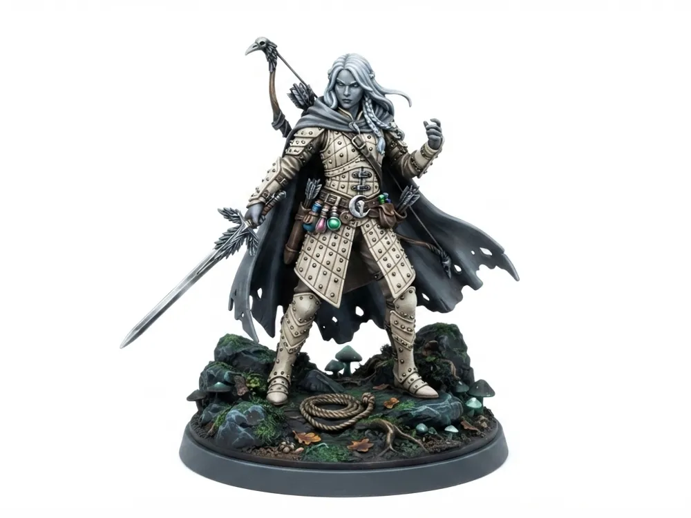 Lucidia - Female Elf Fighter - Free 3D Print Model - MakerWorld