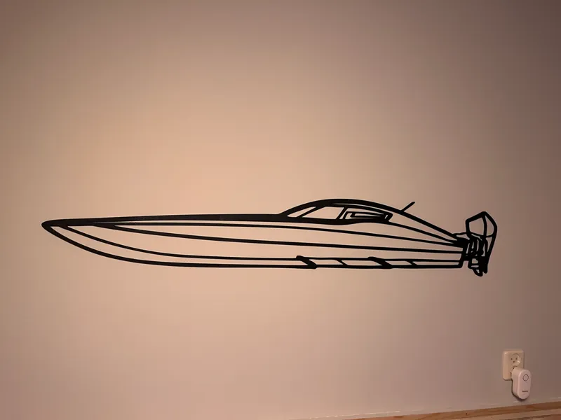 Powerboat wall decoration  ( 137 cm ) ( 54 inch )