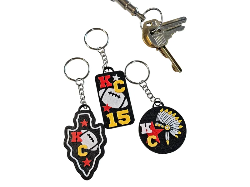 Kansas City Chiefs Football 15 Mahomes Keychains