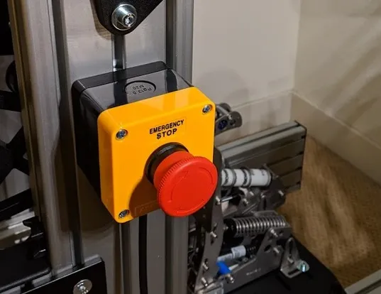 Emergency Stop bracket for 8020 T-profiles