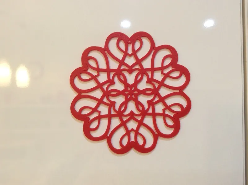 Flower mandala ornament wall art