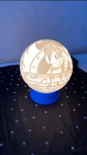 Lampe lithophanie Sonic the Hedgehog