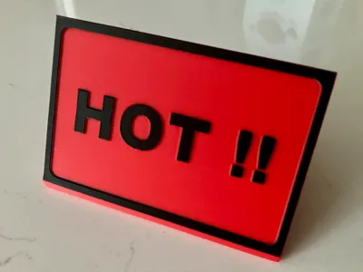 Kitchen “Hot!!” Sign