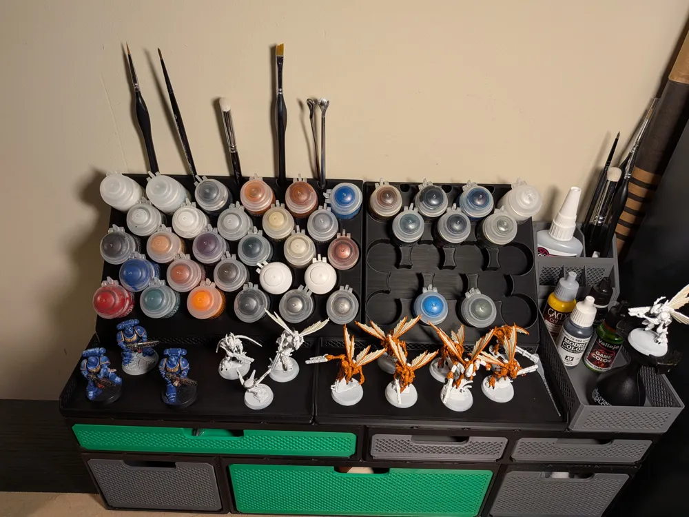 Citadel Paint Rack - Gridfinity Rugged Drawer - Free 3D Print Model ...