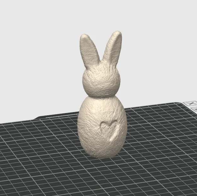 Easter bunny with heart as decoration/gift - Free 3D Print Model ...