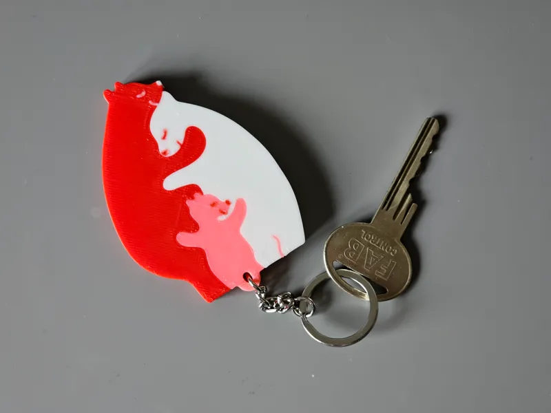 Bears family keychain