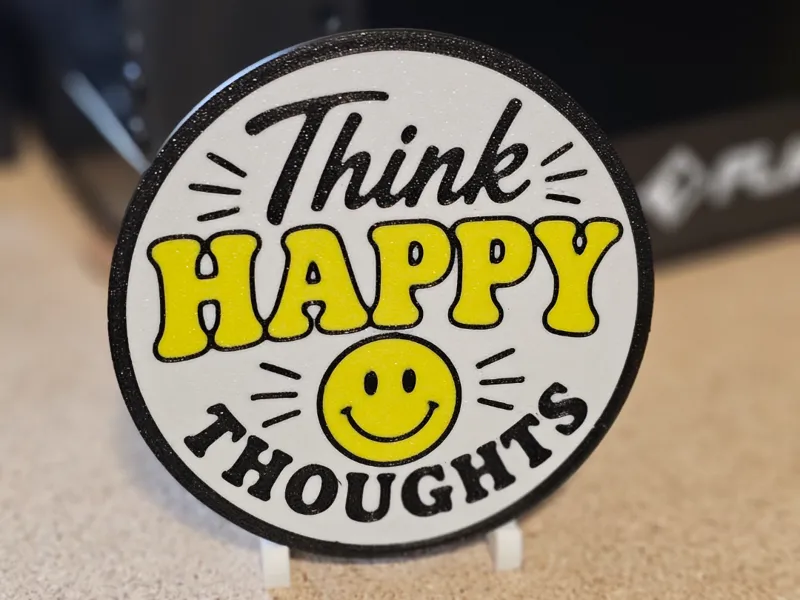 Think Happy Thoughts Coaster