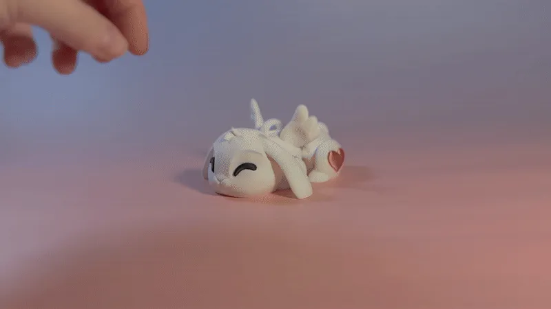 Cupid Bunny - The Articulated Valentine’s Keychain view 3