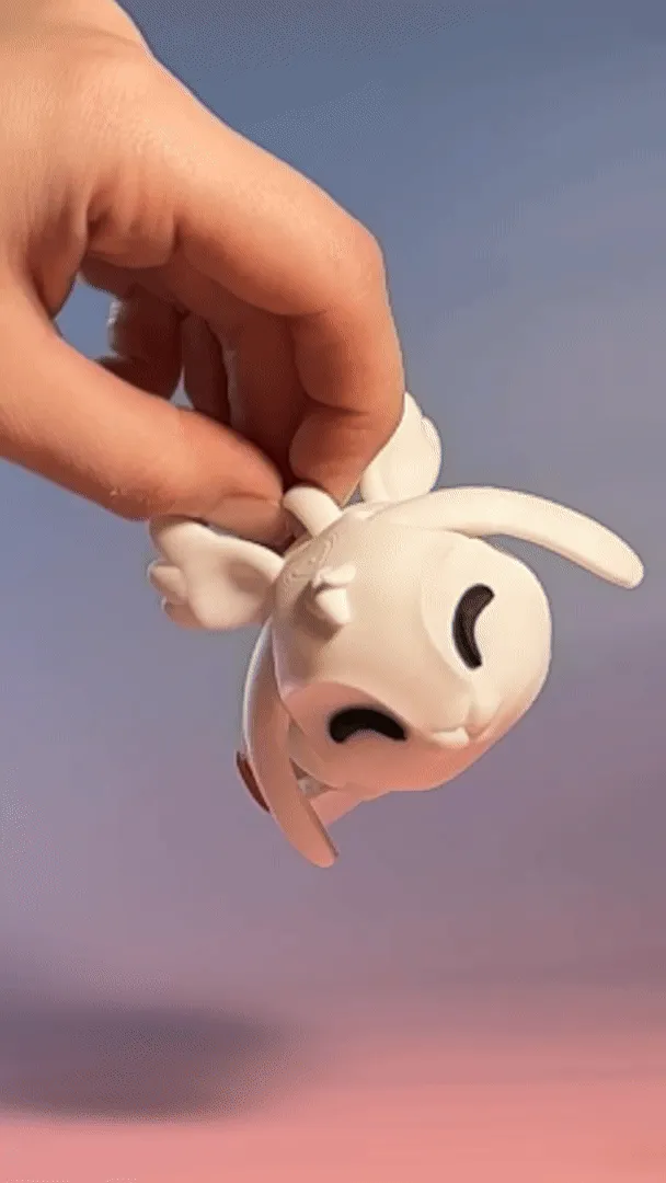 Cupid Bunny - The Articulated Valentine’s Keychain view 2
