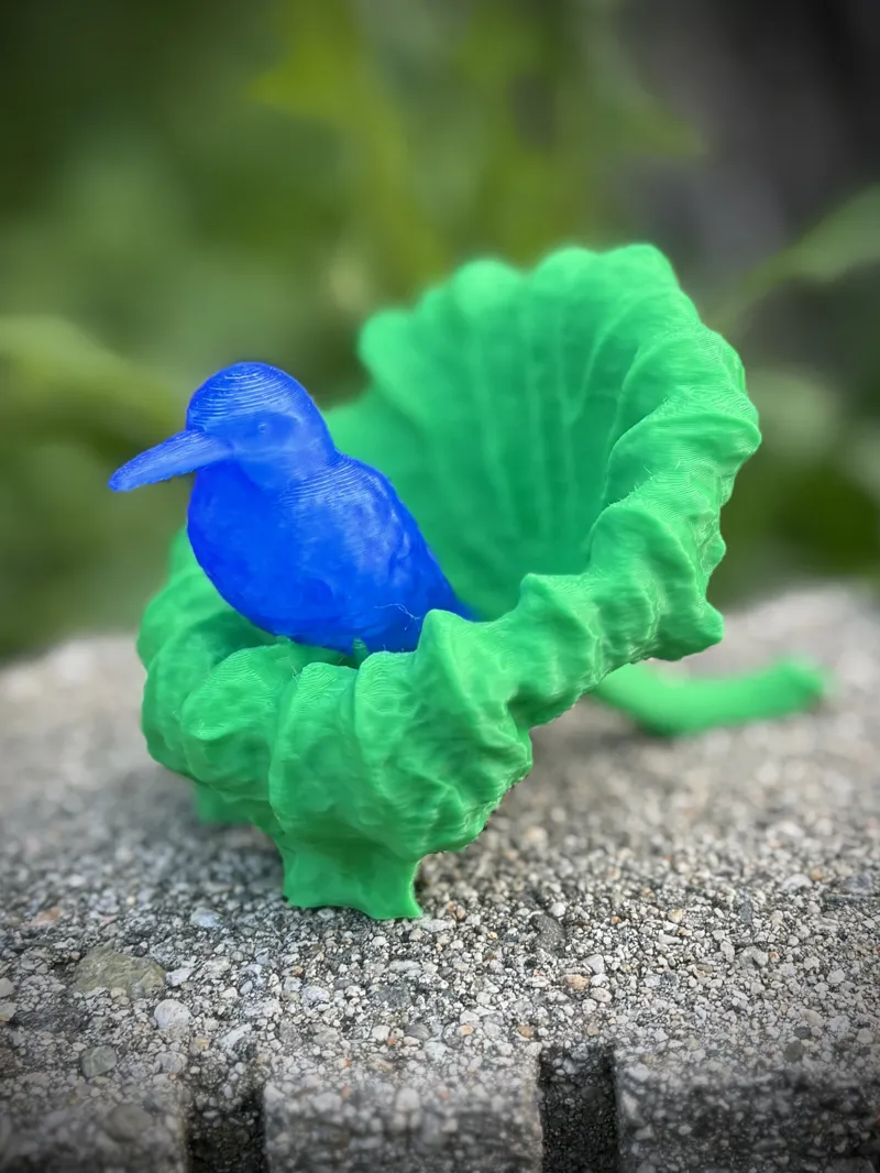 Bird in a Leaf