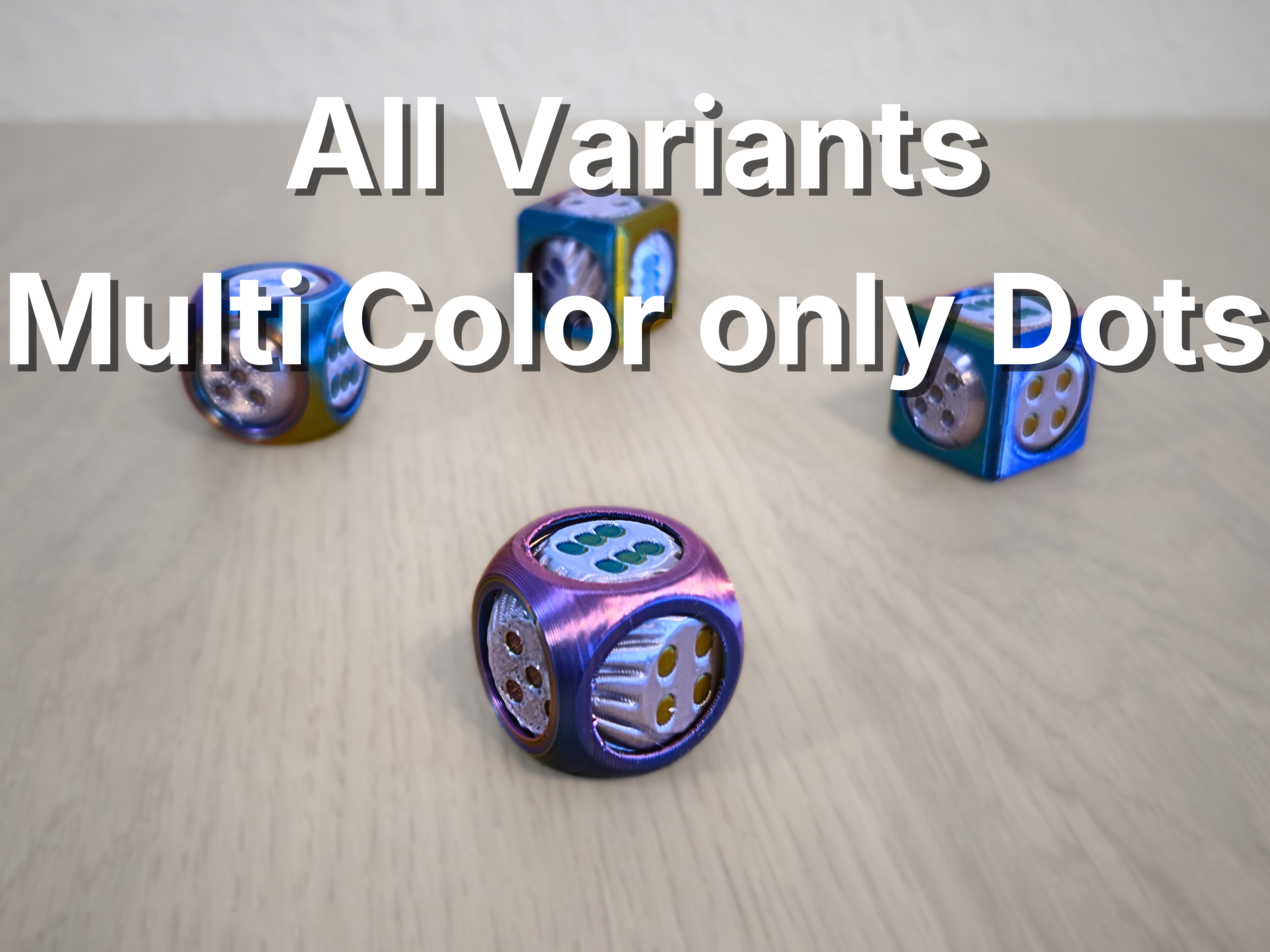 Miniatura 6 do modelo 3D SpinDot DICE – Modular D6 System