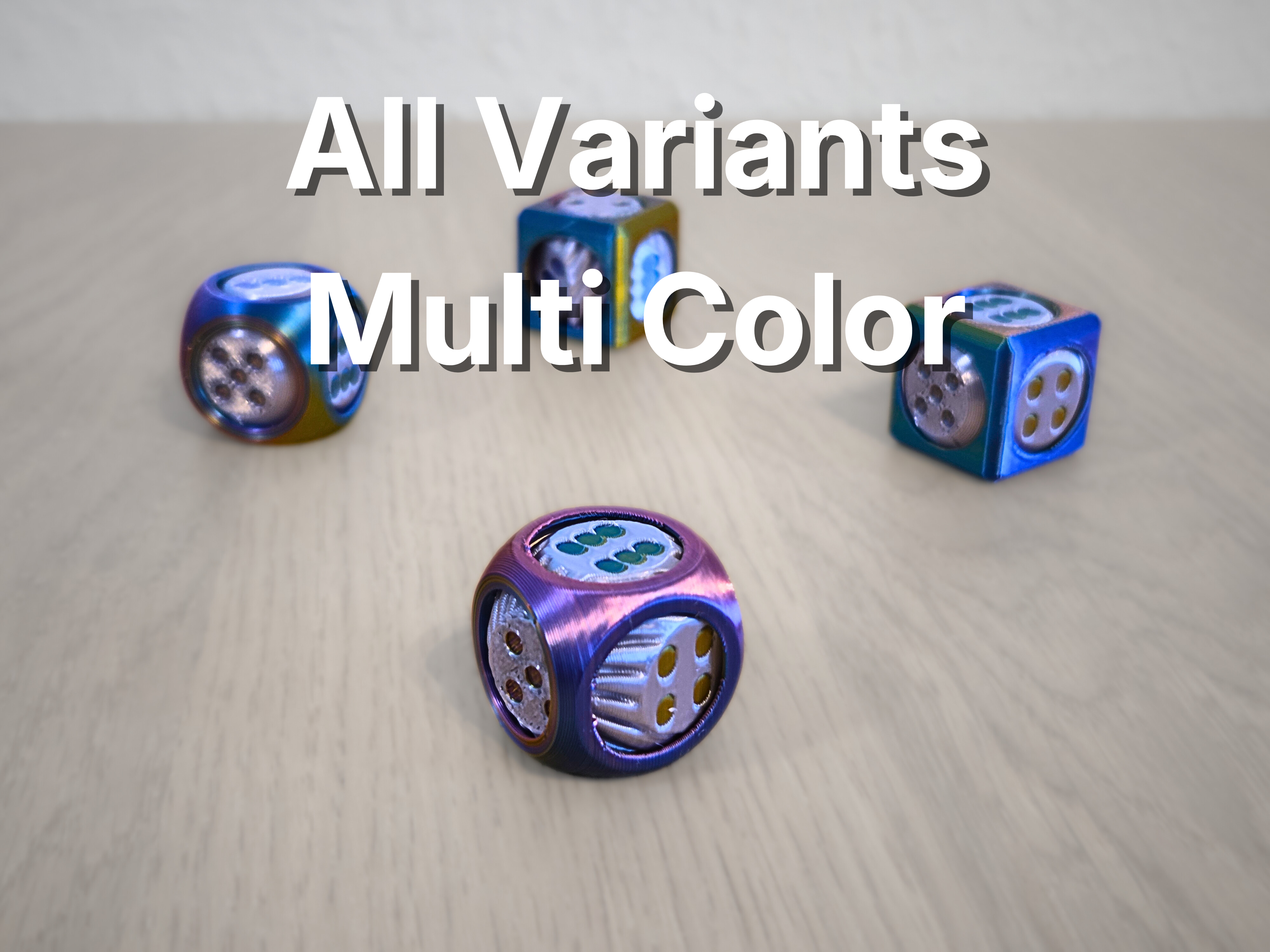 Miniatura 7 do modelo 3D SpinDot DICE – Modular D6 System