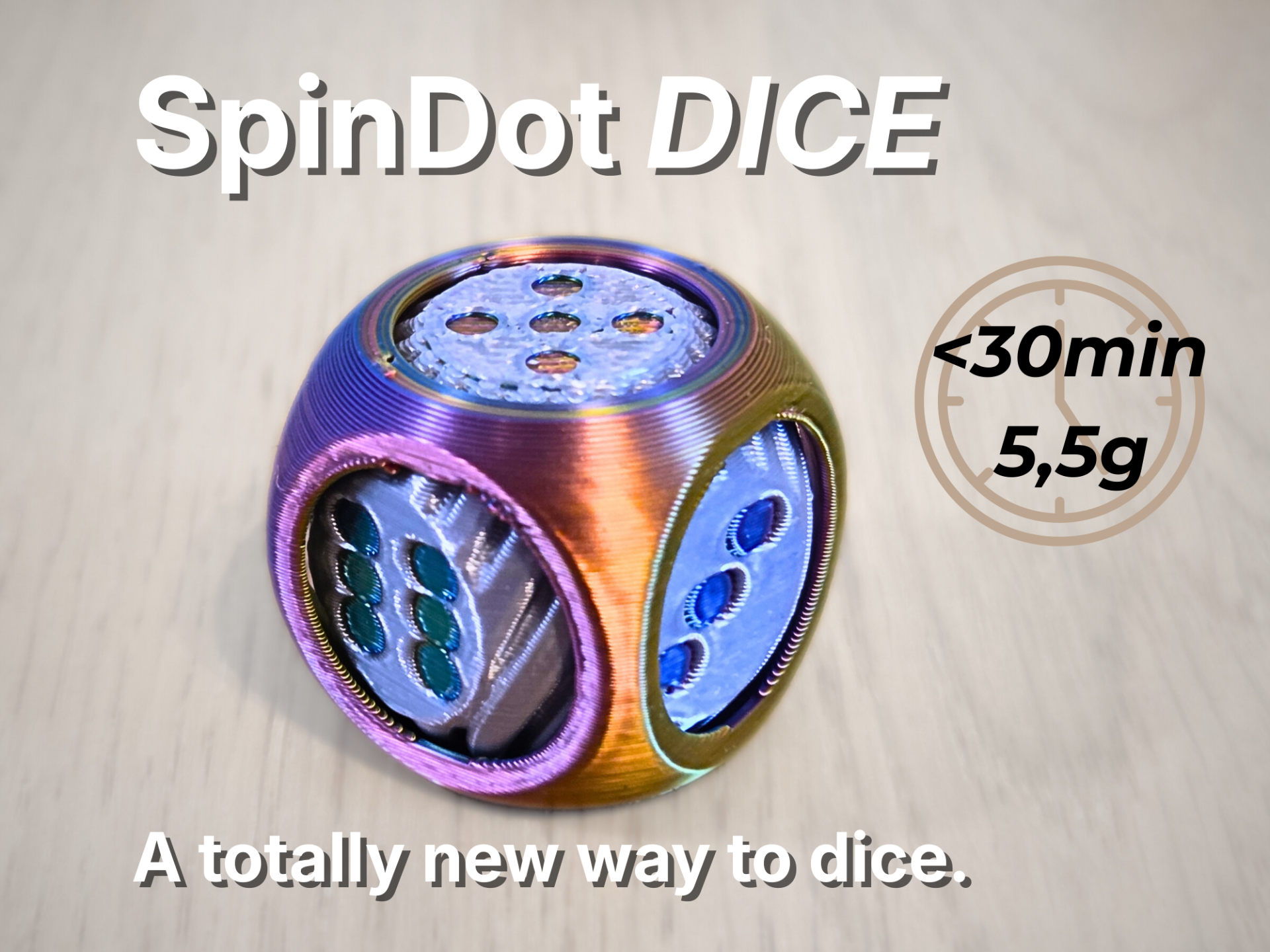 SpinDot DICE – Modular D6 System