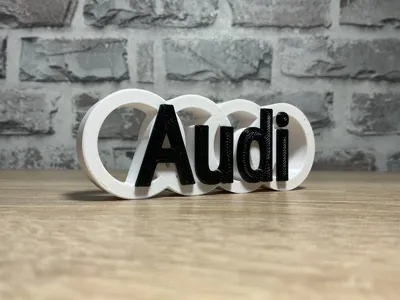 Audi logo (with lettering)