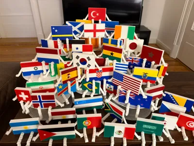 World Cup 2026 Flags with Bobble Legs
