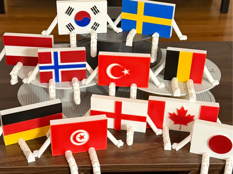 WM 2026 Flaggen mit Wackelbeinen