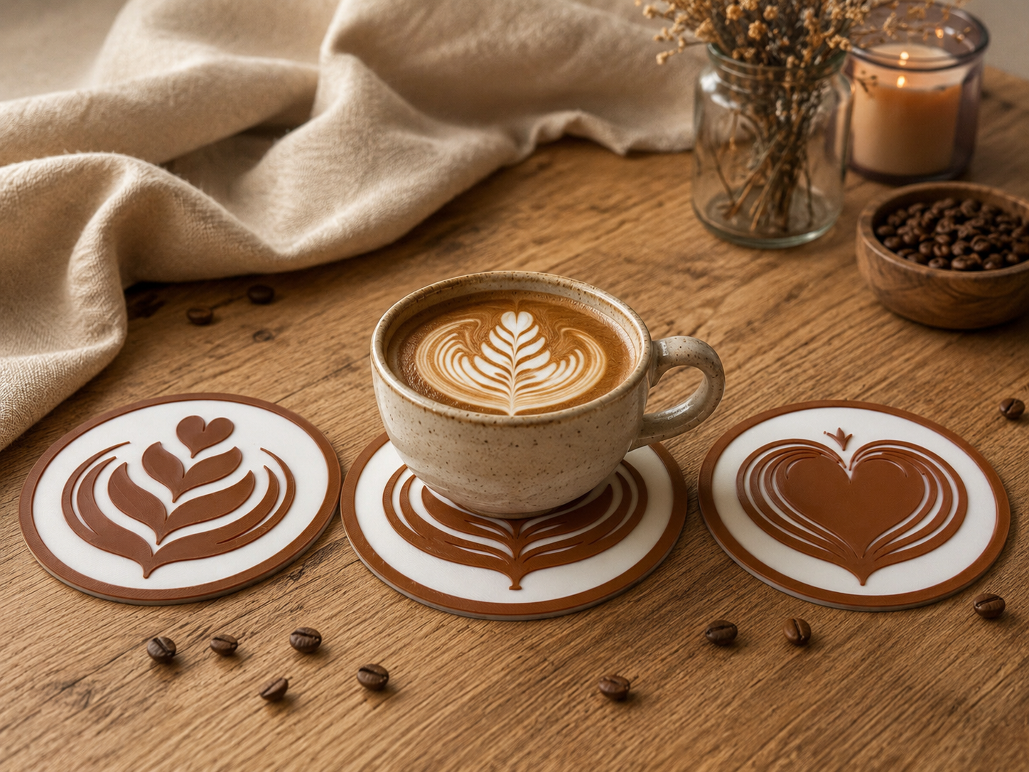 Coffee and Latte coaster 