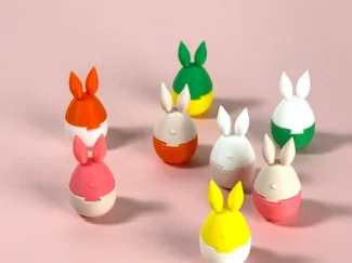 Easter Bunny Egg Duo – Snap-Together