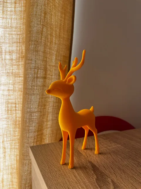 Cute Minimalist Deer Figurine – Elegant Decor view 2