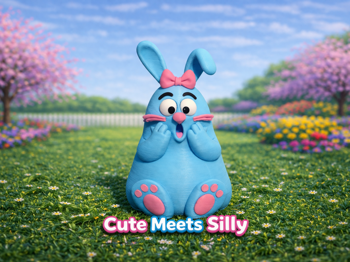 Bella Goofy Bunny Shocked - Cozy Silly Collection