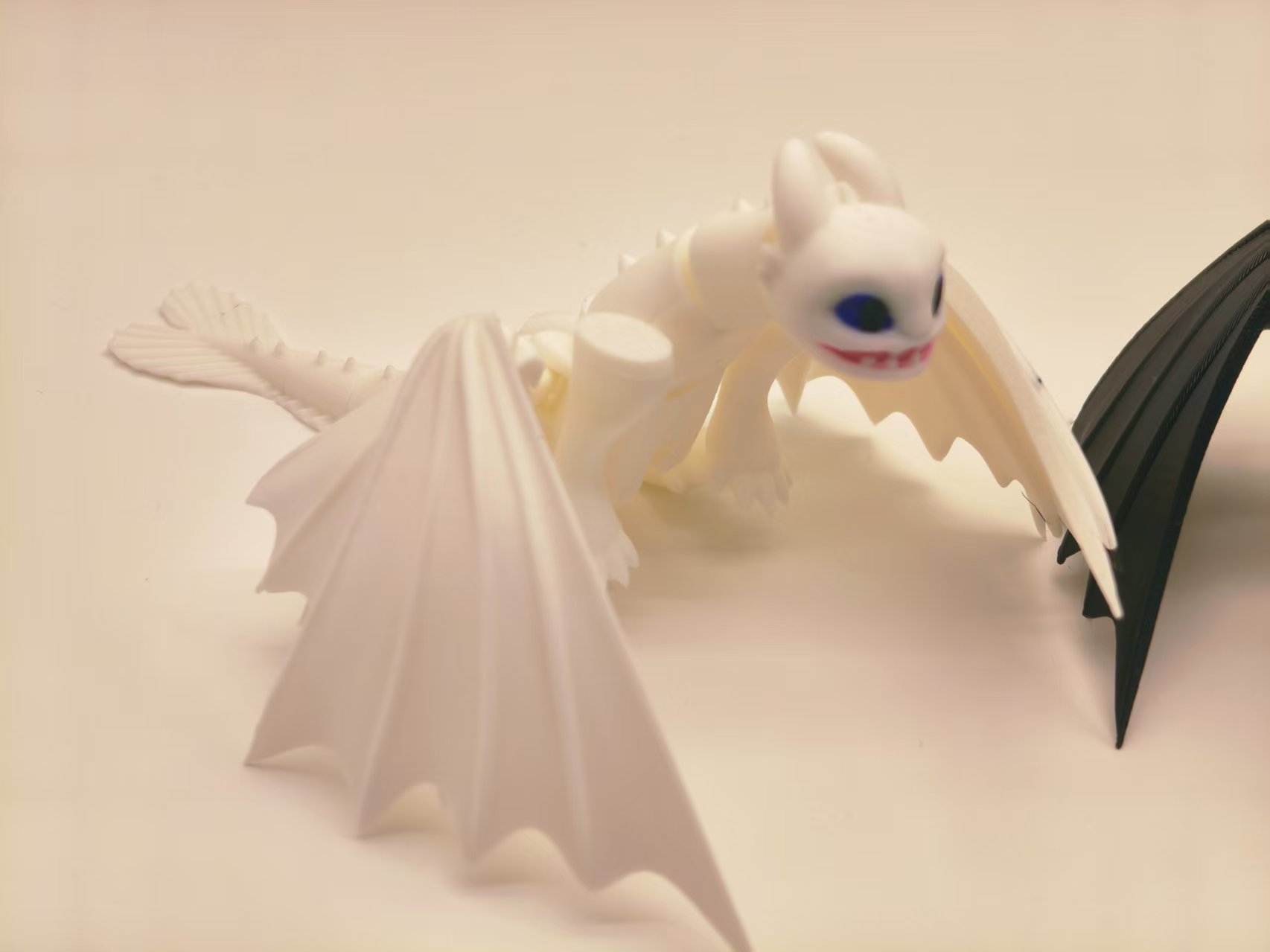 Miniatura 4 do modelo 3D 驯龙高手无牙仔三只幼崽，四个涂色，MINI可打无需支撑