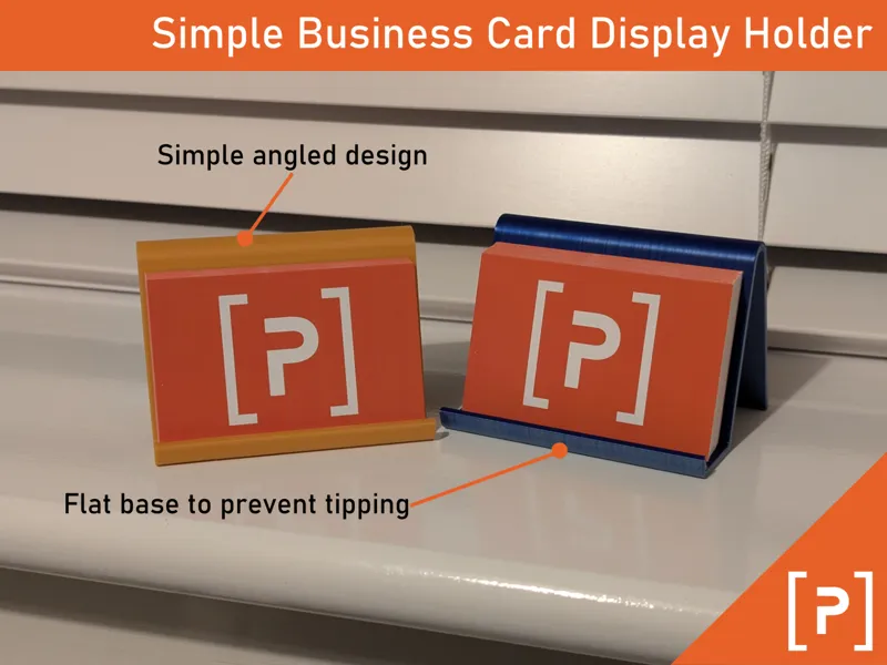 Simple Business Card Display Holder