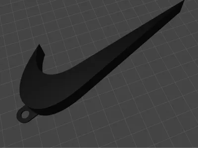 Nike Swoosh Keychain