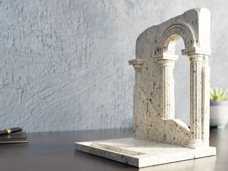 Marble Phone and Book Stand