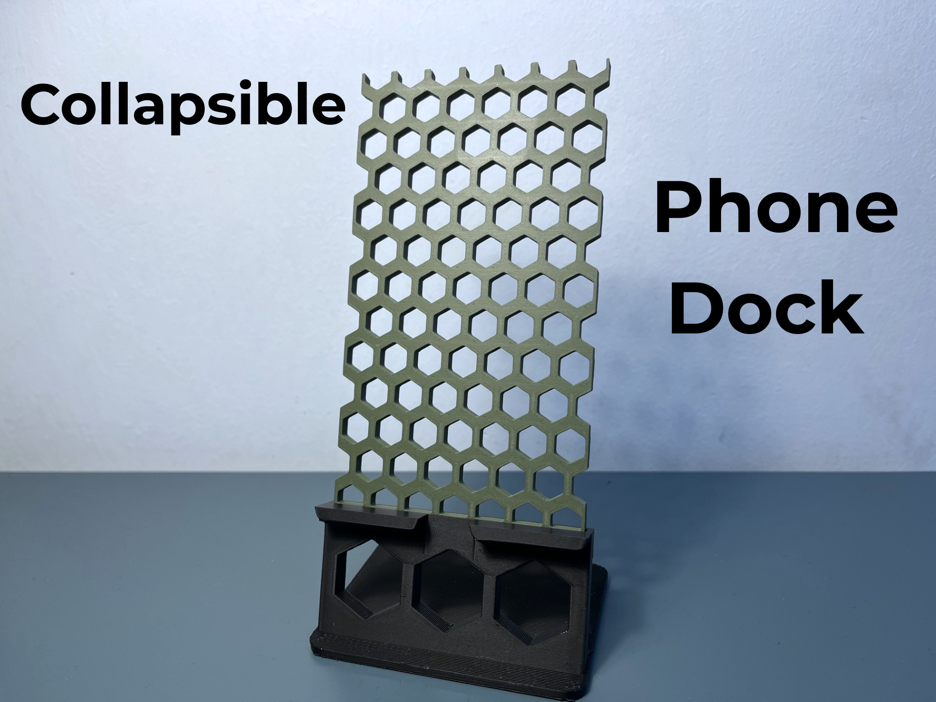 Collapsible Phone Dock Stand – Foldable, Storeable
