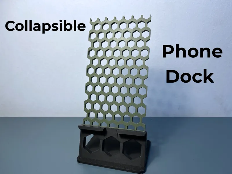 Collapsible Phone Dock Stand – Foldable, Storeable