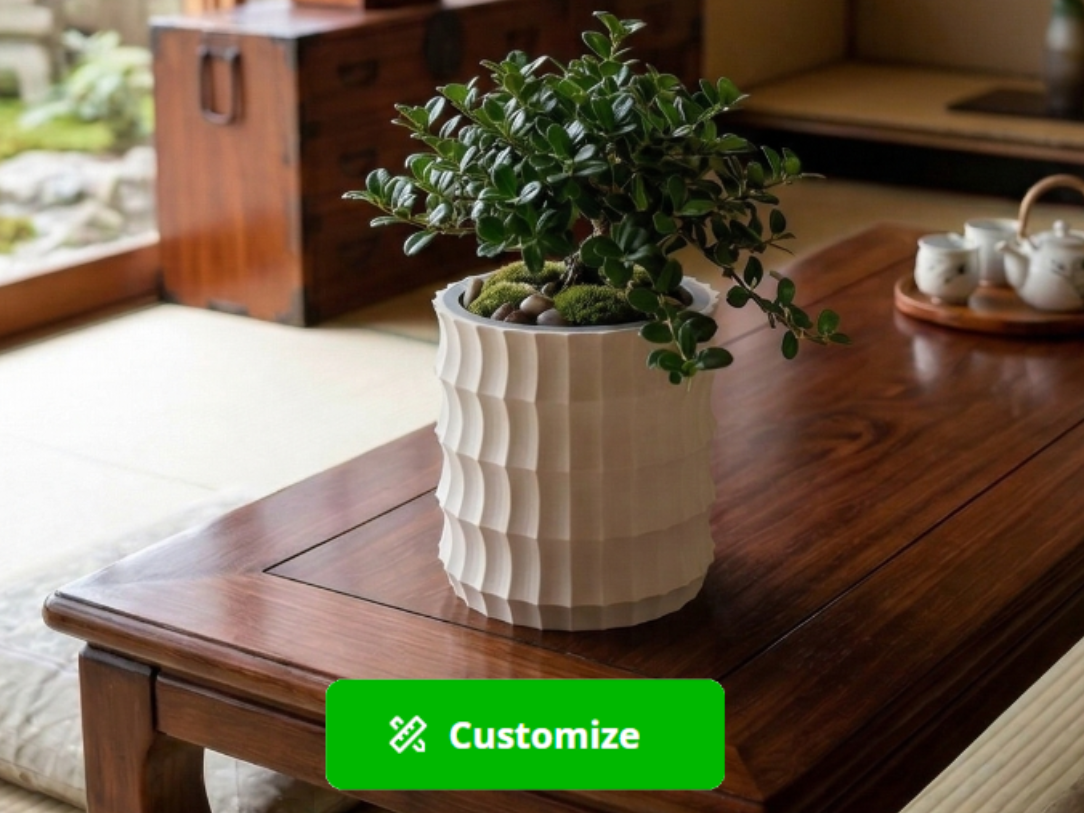 Customizable Japanese Lantern Inspired Planter