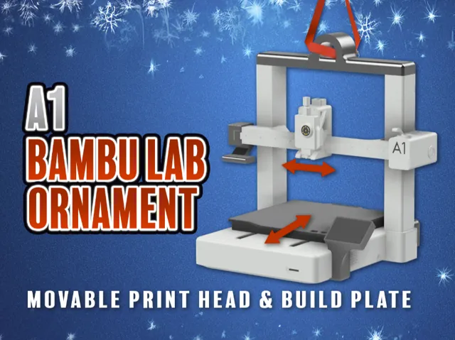 Bambu Lab A1 Christmas Ornament