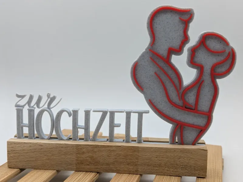 Aufsteller zur Hochzeit