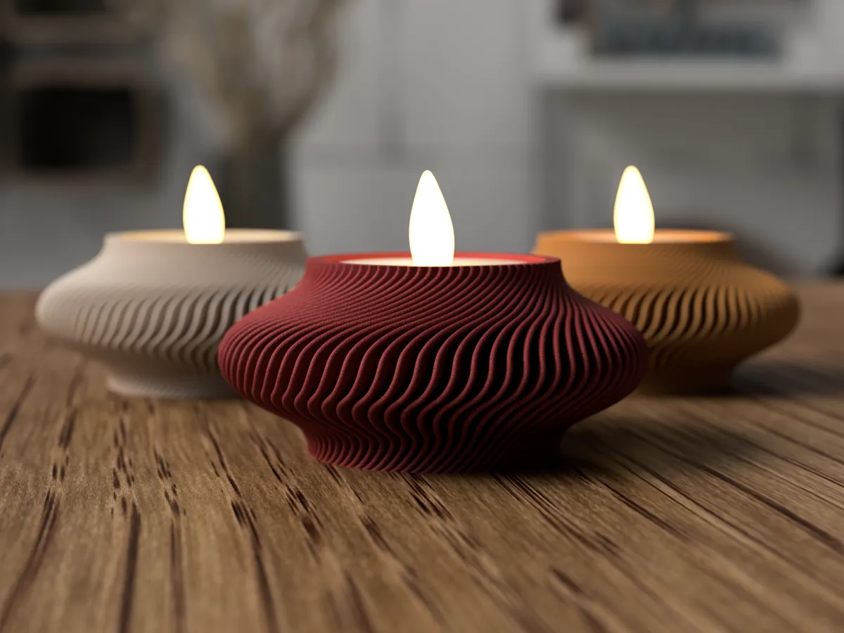 Special Design Christmas Ornaments Decorative Tealight Holder Collectible Figurine